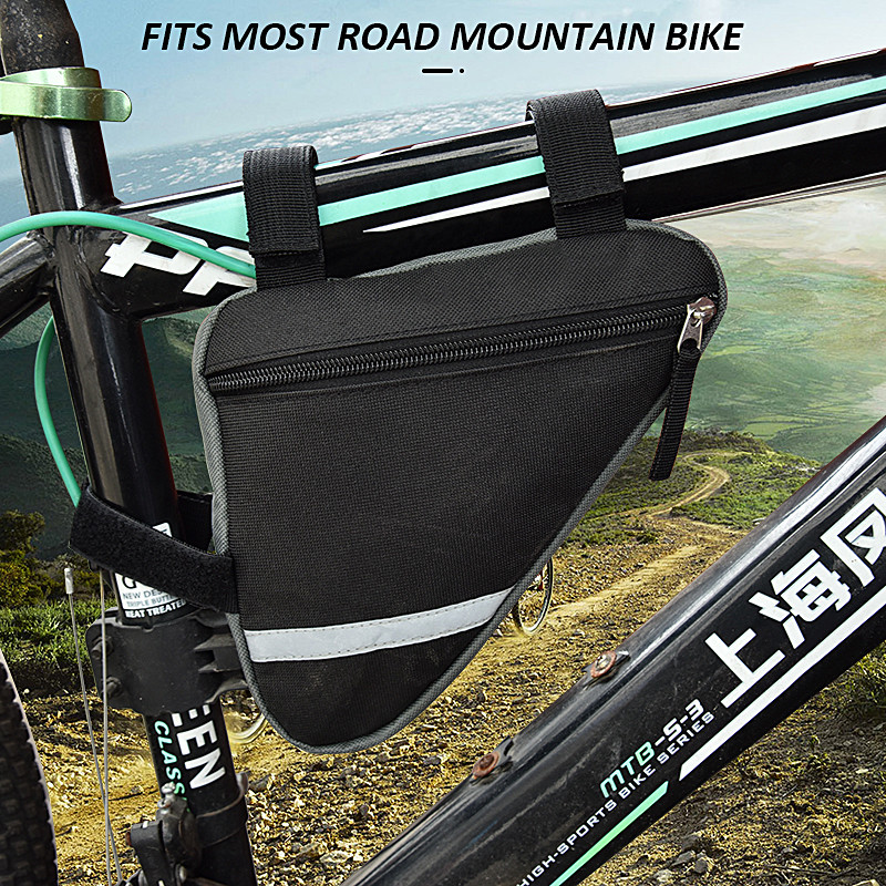 Road Bike Phone Bag Handlebar Holder Saddle Pouch Bag Moveable Strap 18x4.5x19CM