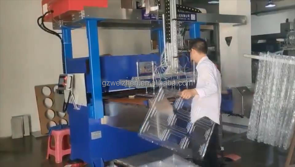 250 Stroke Full Automatic PVC/PET/PE/PS Plastic Blister Hydraulic Die Cutting Machine with Mechanical Claw