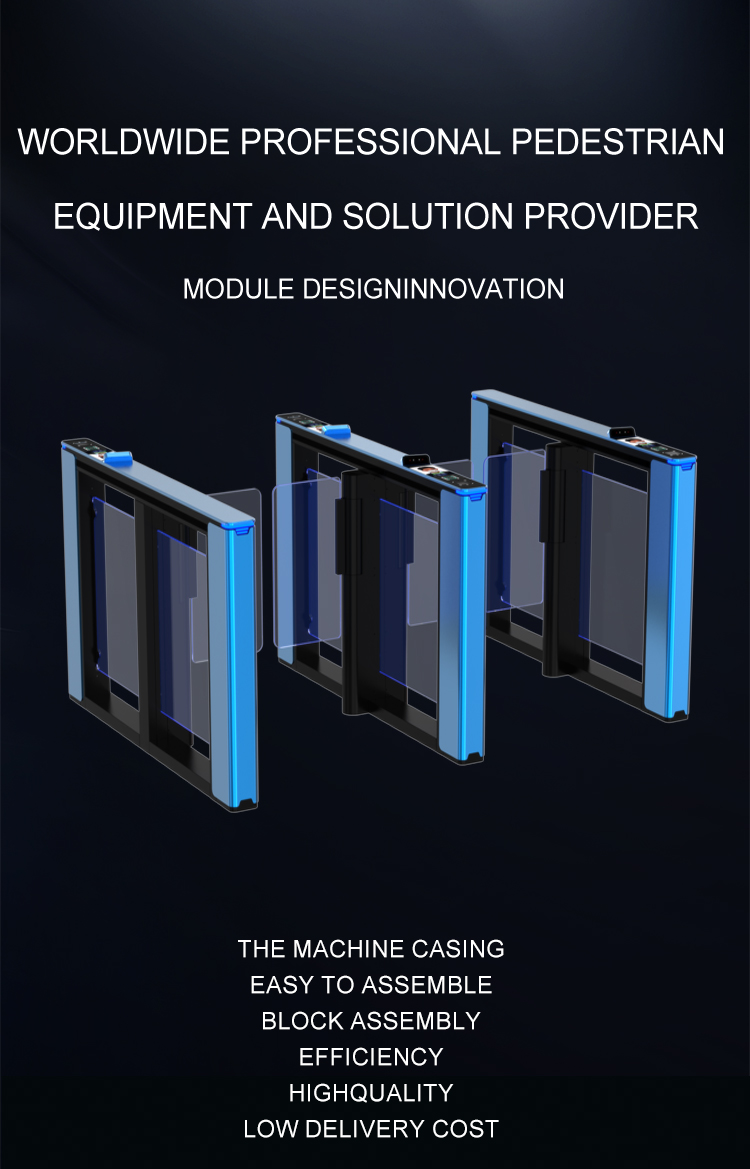 Ironman Intelligent Exported Good Quality Turnstiles of Speedgate Qr Code Reader Nfc Automatic Made of Aluminum Alloy
