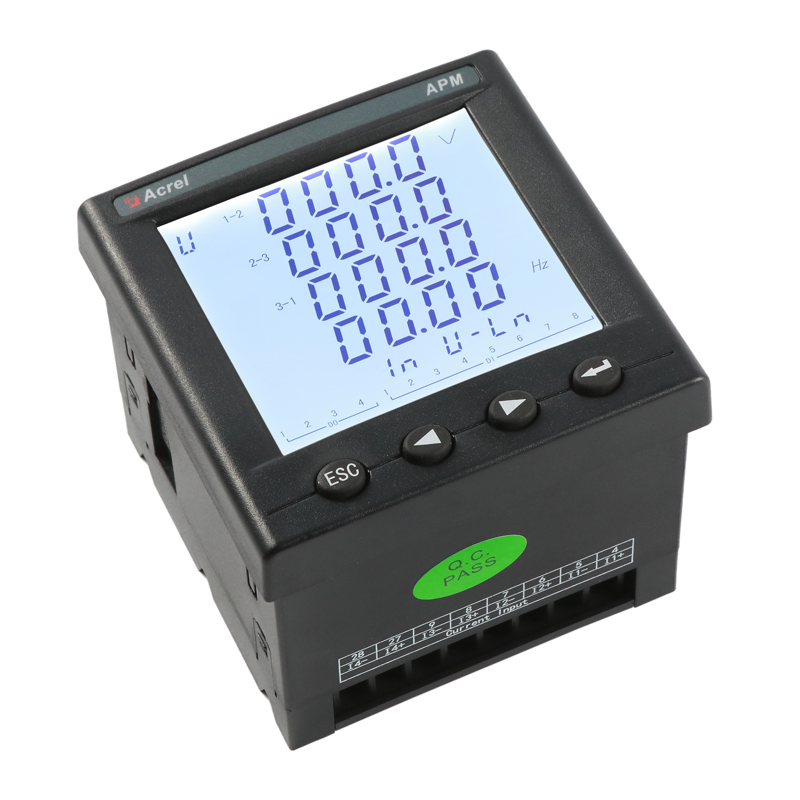 96*96*65mm 50Hz Programmable Power Meter Multifunction APM810