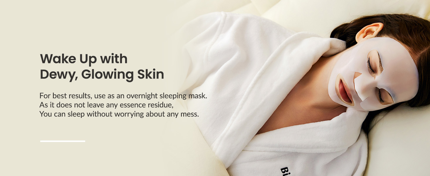 BIODANCE Bio-Collagen Real Deep Mask, Hydrating Overnight Hydrogel Mask, Pore Minimizing, Elasticity Improvement, 34g x4ea