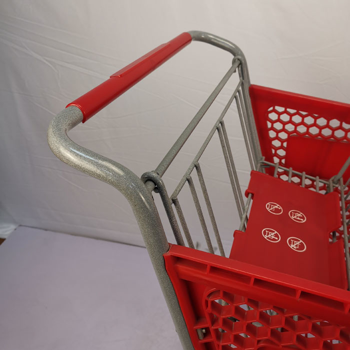 Heavy Duty 80L-200L Grocery Plastic Shopping Carts With Undercarriage
