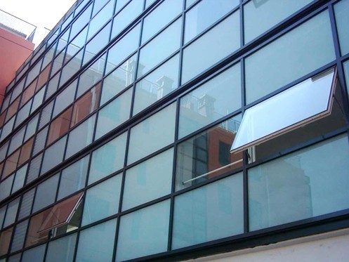 Mill Finished Silver Color Aluminum Extruded Profiles For Glass Curtain Wall