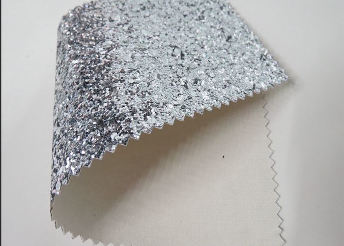 Synthetic Leather Multicolor PU Glitter Fabric For Wallpaper Shoes And Bags