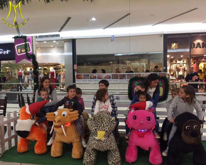 Hansel  coin operated plush walking animal adult ride on toys for mall Guangzhou factory