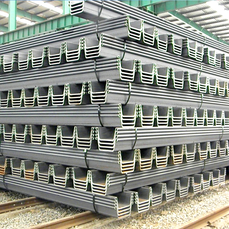 Q235 Q275 Q345 U Type Sheet Pile Type 2 400x100x10.5mm For Construction