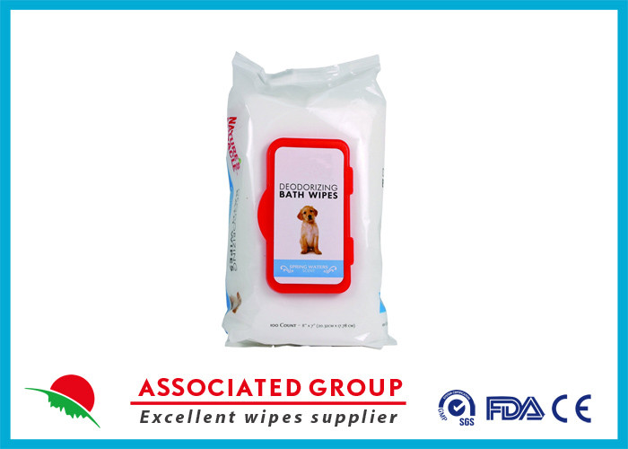 Medicated Antibacterial Dog Wipes Neutural PH Alcohol Free