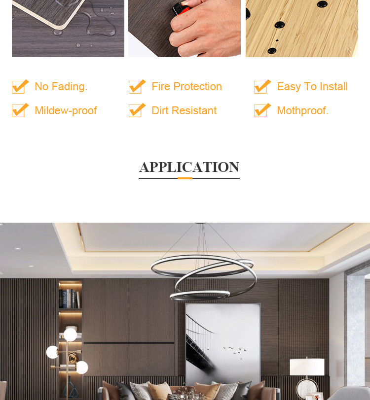 Factory Customized Environmentally Friendly Wood Grain Wood Veneer Wall Panels