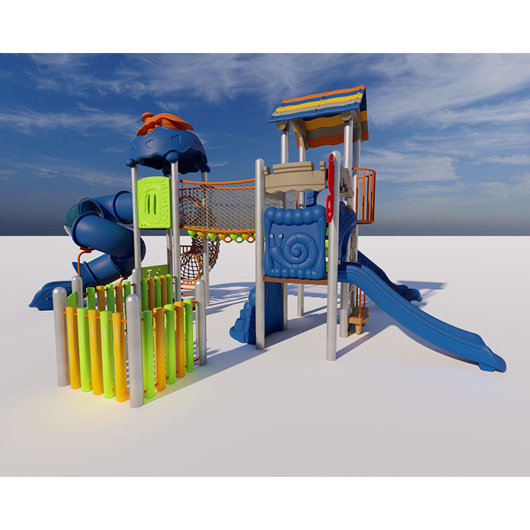 LLDPE 304 Stainless Kids Playground Slide Attractive Children