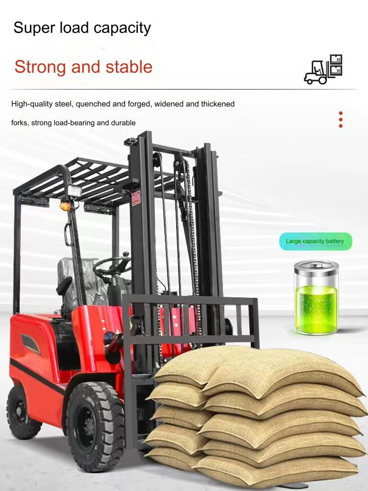 Factory Price Forklift Electric 1 ton 2 ton 3 Ton 3.5 Ton Lithium Battery Fully Hydraulic Forklift Truck
