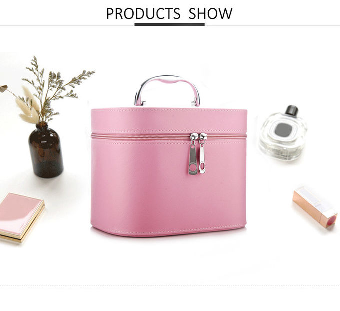 Luxury Double Zipper L22*D16*H17CM Travel Toiletry Bag