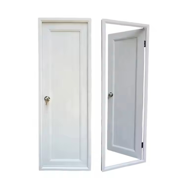 Modern UPVC PVC Office Doors With Windproof Function And Horizontal Opening Pattern