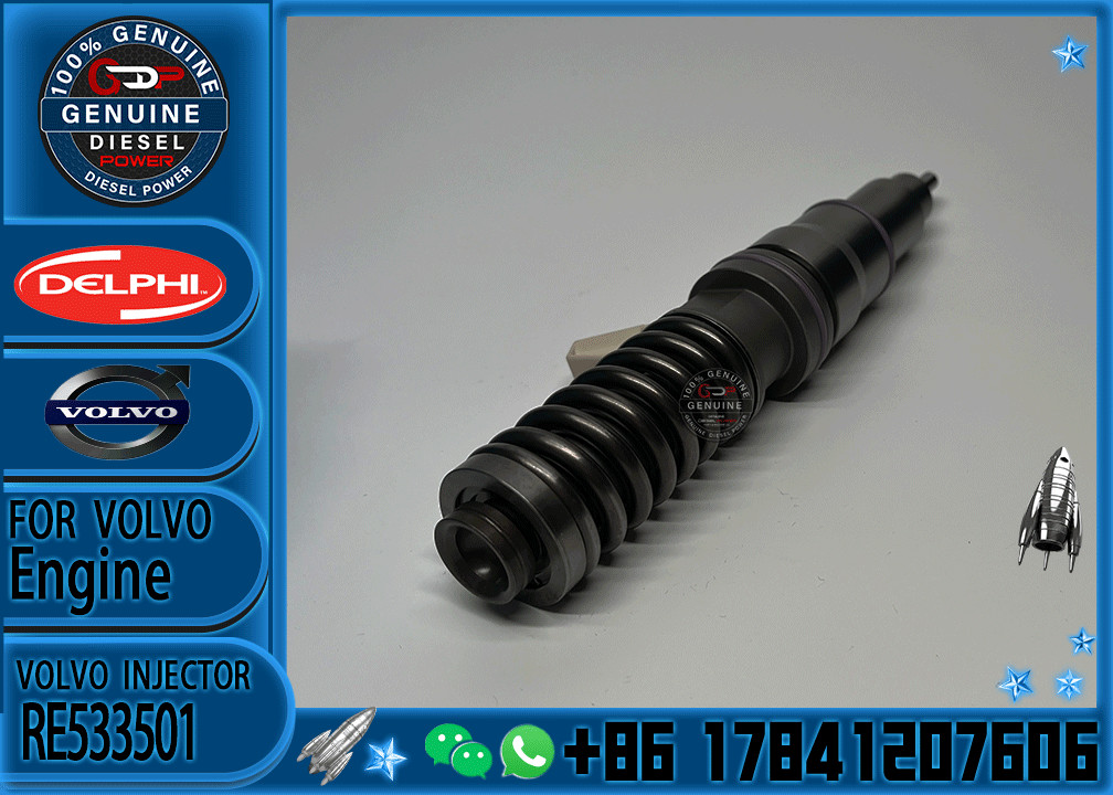 China Supplier Factory Direct Volvo Engine Common Rail Injector 33800-84400 Re533501 Re533608 Se501959 Injector