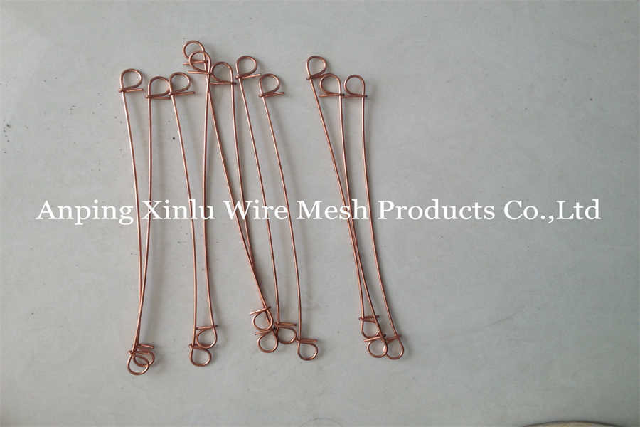 Twin Loop Rebar Galvanized Baling Wire Copper Coated Anti Rust Double Loop Bar Tie Wire
