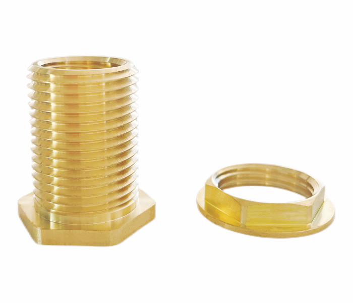 1/2" Female NPT 3/4" Male GHT Solid Brass Water Tank Connector OEM Services