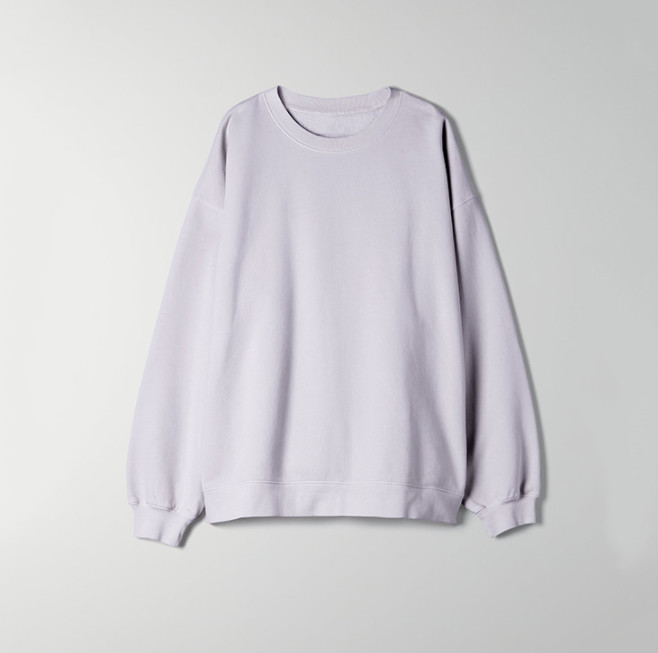 Autumn Oversized Pullover Women'S Wool Blank O Neck Sweatshirts