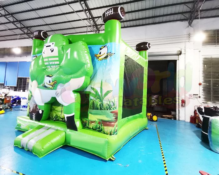 0.55mm PVC Inflatable Bounce Houses Rugby Bouncy Jumping Castle
