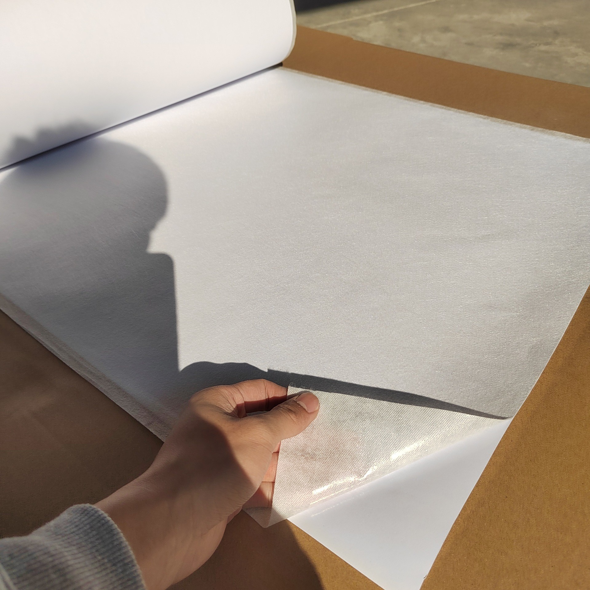Custom Cold And Hot PVA Nonwoven Embroidery Backing Fabric Water Soluble