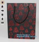 personalized luxury logo printed paper carrier packaging bag with window,Logo