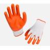 Buy cheap 10 Gauge Flat Plain Latex Orange Industrial Rubber Gloves from wholesalers