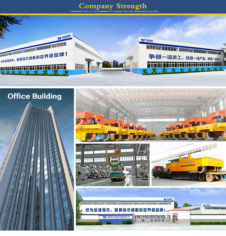 motorized coil cart on rail for industrial rail die material handling cart