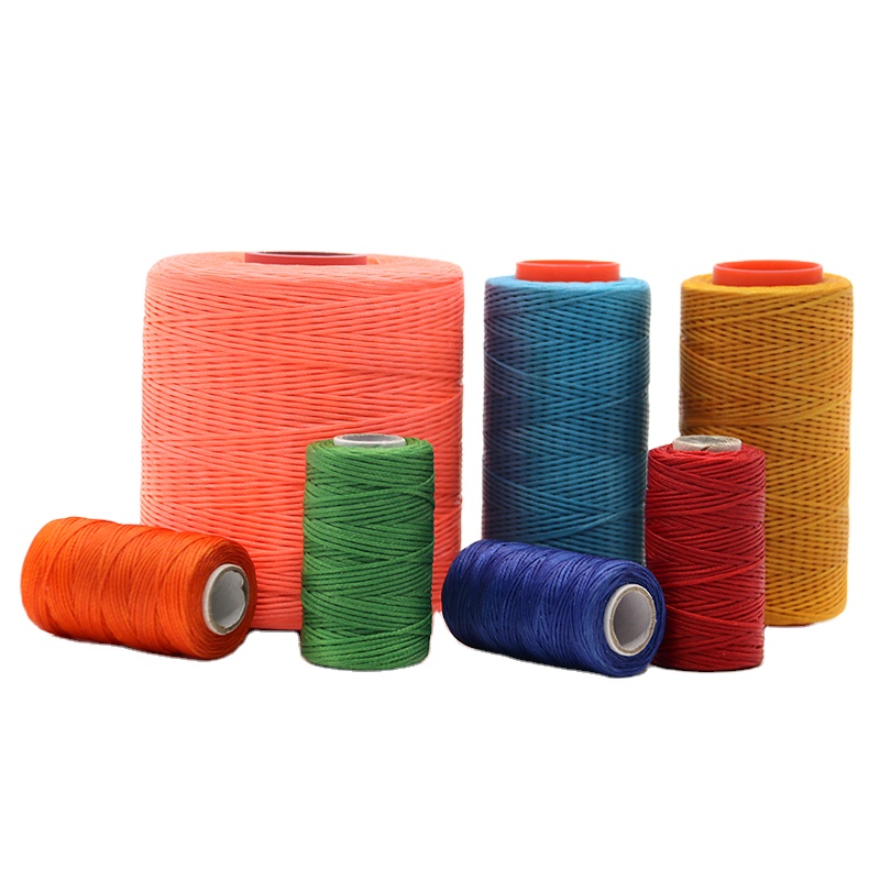 MERCERIZED 100% Polyester Flat Leather Waxed Thread 150d/16 Wax Thread for Sewing Leather