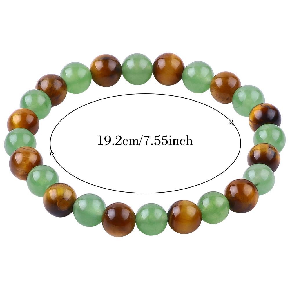 Handmade Elastic Women'S Healing Stone Crystal Bracelets For Positive Energy