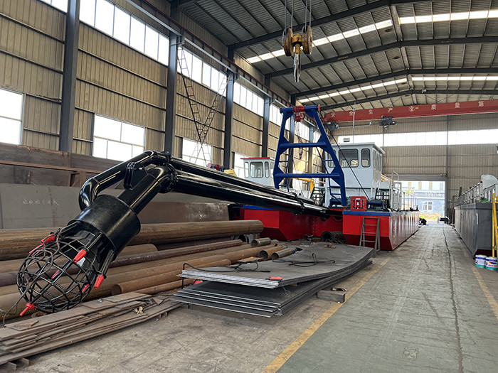 The designed output of the 10 inch model suction sand dredger is 150 cubic meters per hour
