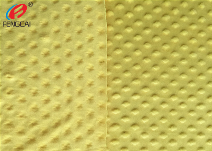 Super Soft 100% Polyester Baby Blanket Minky Dot Minky Plush Fabric