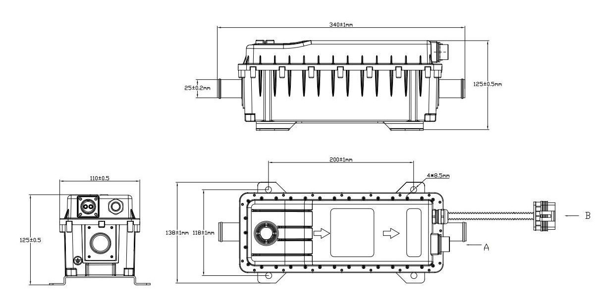 ptc high voltage heater automotive IP67