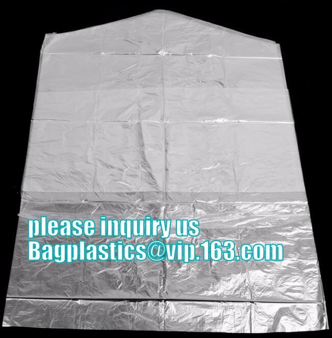 garment packaging bag cover dry clean poly garment bag rolls,laundry dry cleaning garment bag,Clear Polythene 21x4x54'',