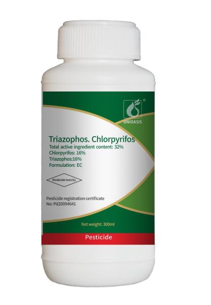 Acaricide Biological Nematicides 16% Triazophos 16% Chlorpyrifos Organophosphate