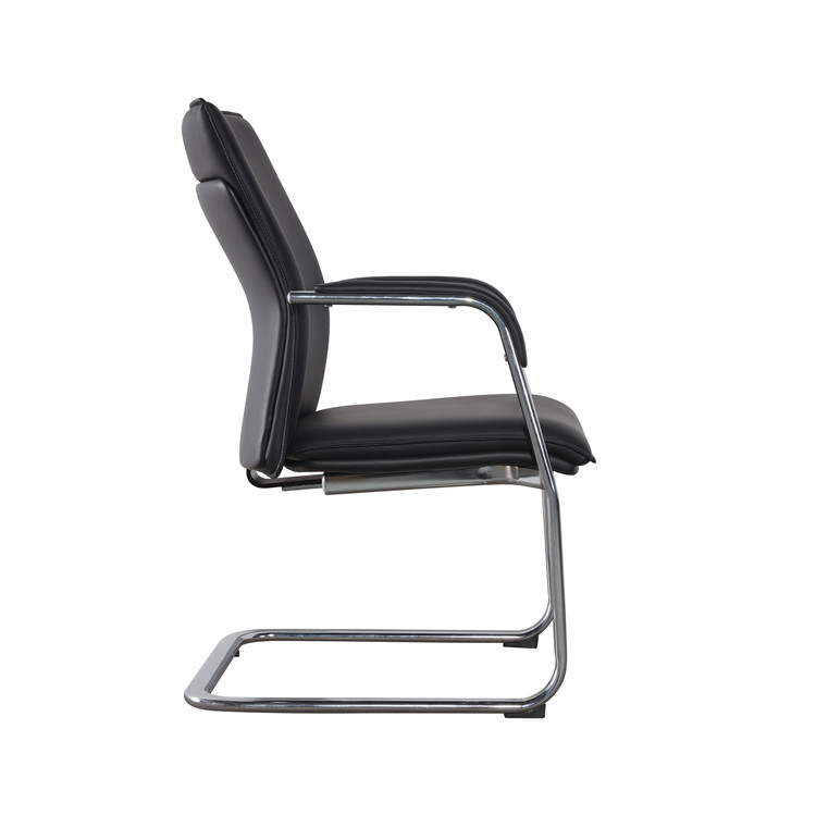 2mm Tube Revolving Computer Desk Chair Staff 3d Adjust Without Wheels BIFMA