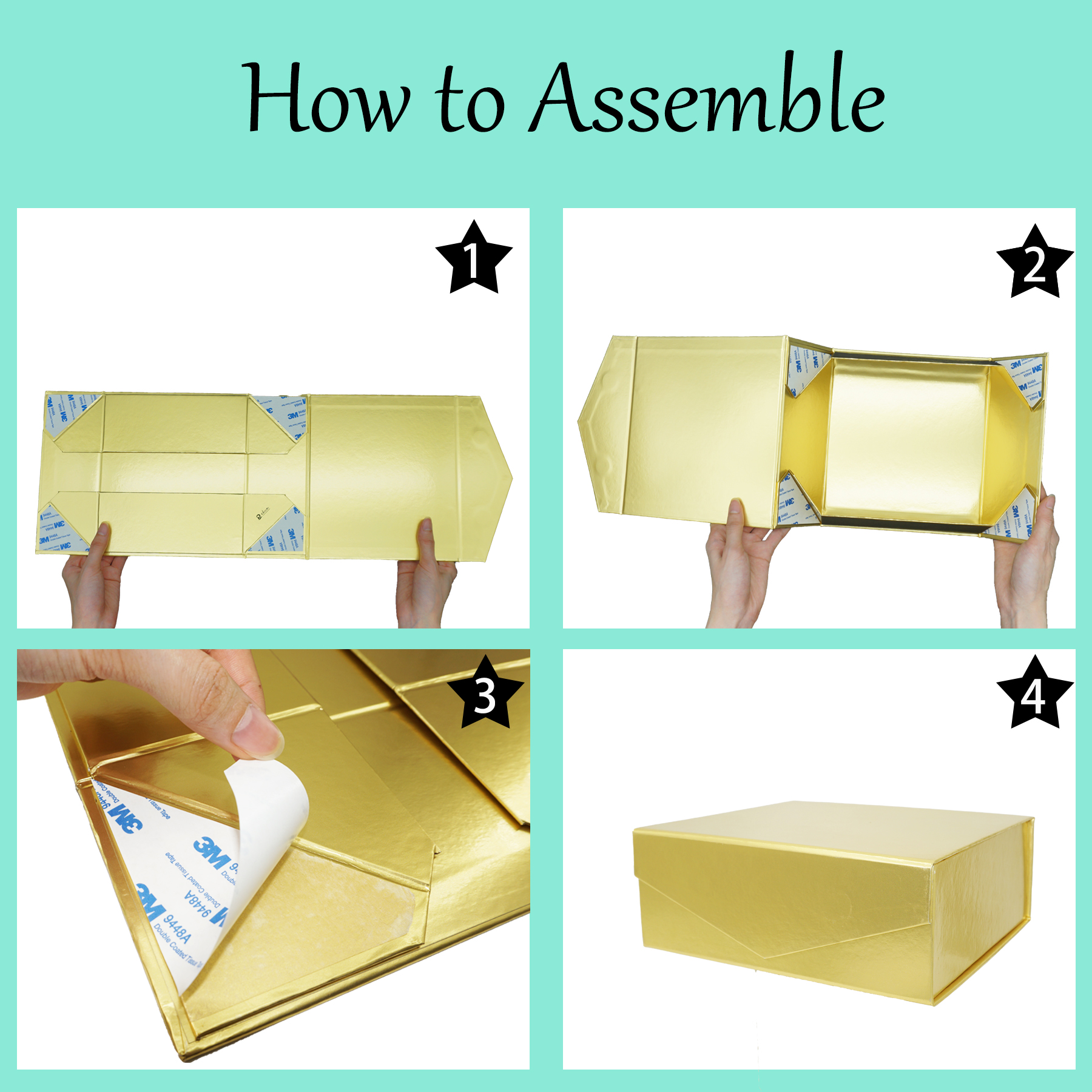 Magnetic Collapsible Rectangle Cardboard Presentation Boxes For Party Wine Packaging