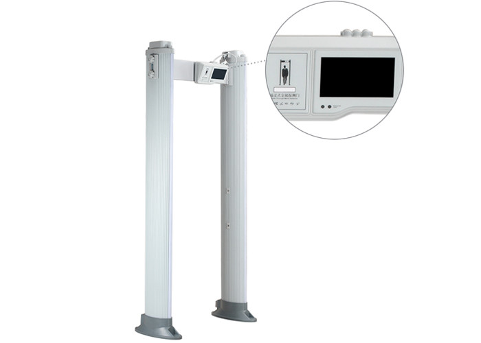 Lightweight Archway Metal Detector , LCD Elliptical Walk Through Scanner Waterproof