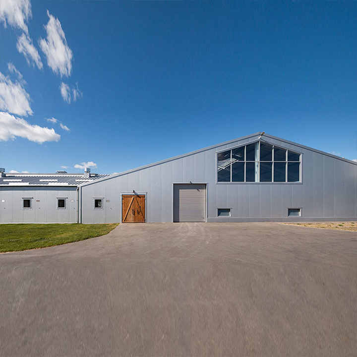 Large Span Steel Structural Warehouse , Prefabricated Steel Frame Houses