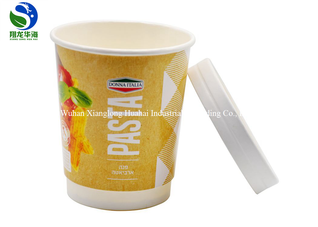 Kraft paper take away food packaging lunch box with transparent lids