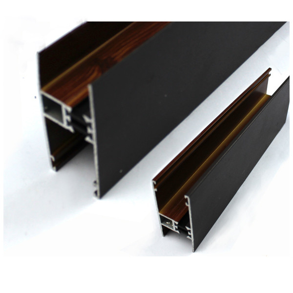 Wood Grain / Wood Finish Aluminium Profiles Home Furniture Accessories