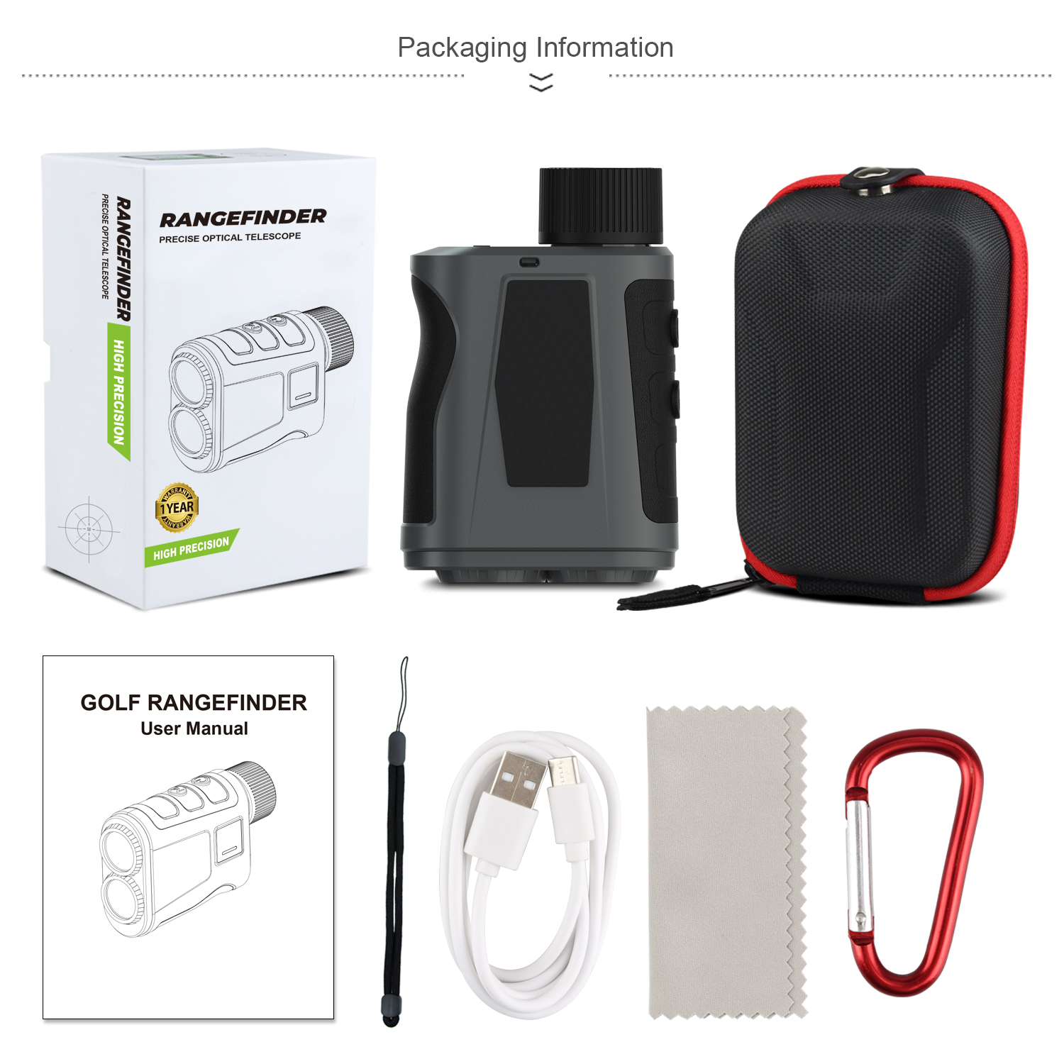 ODM Customized Support 1500m Golf Rangefinder with Slope Function and Binoculars