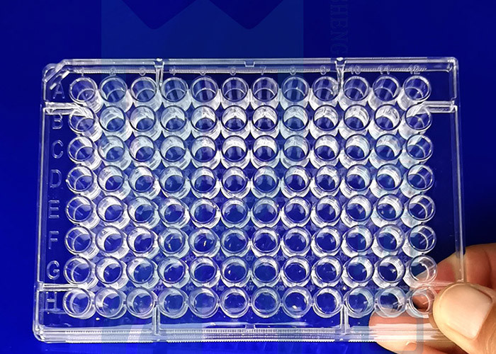 SIO2 96 Well Flat Bottom UV Transparent Microplate Precision Machining