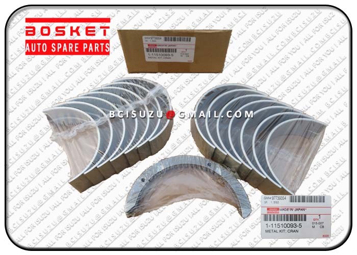 1-11510093-0 Precision Isuzu Engine Parts Cxz51k 6wf1 Steel Main Bearing M4050K