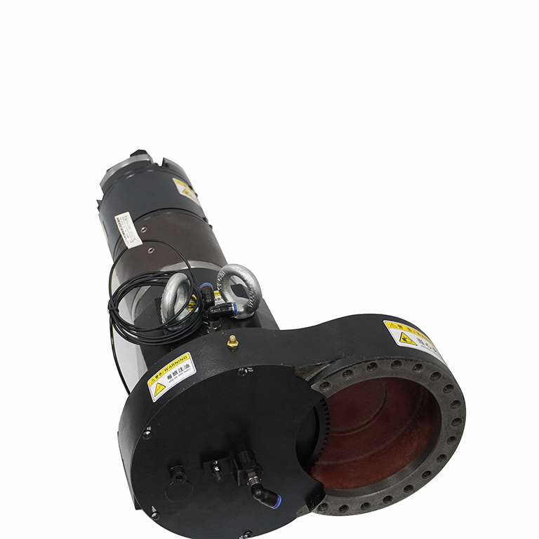 Four-Jaw Double-Action Pneumatic Precision Rotary Feeding Chuck R125s For Metal Processing  For Industrial Machinery Laser Cutting Chuck With Wide Clamping Range
