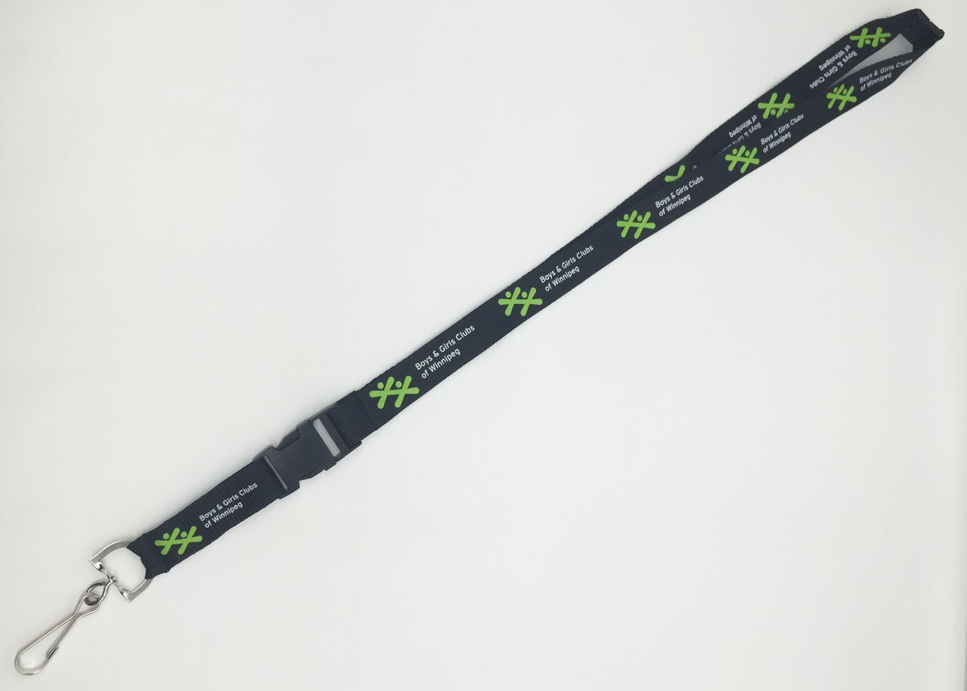 Personalized Key Lanyard / Silk Screen Lanyards Bright Green Color For Events