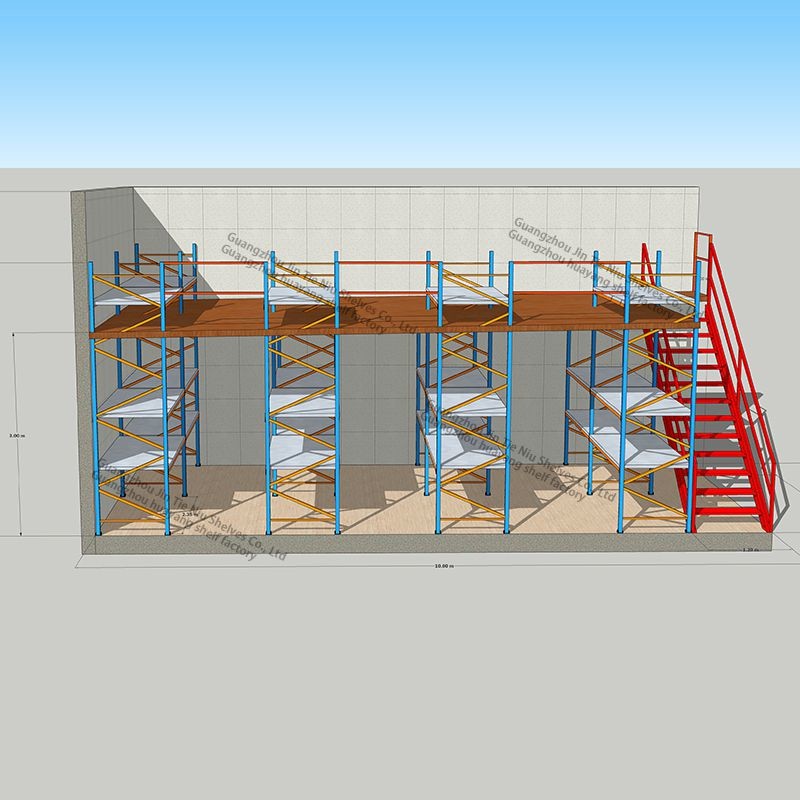 2 Layers Mezzanine Storage Solutions For Motorcycle