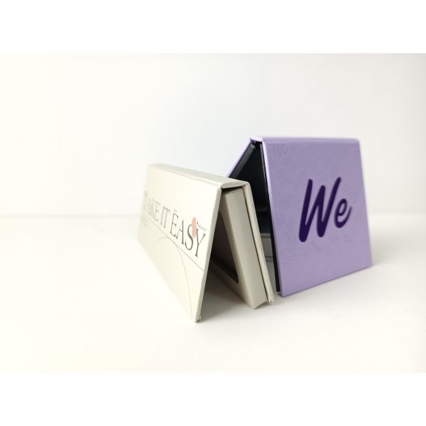 Cosmetic 2 Hole Empty Eyeshadow Palette Greyboard Cheek Palette