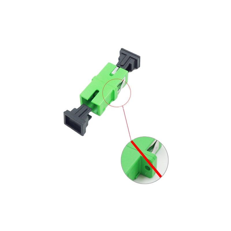 Single Mode Fiber Optic Adapter , Simplex SC APC Coupler for FTTH