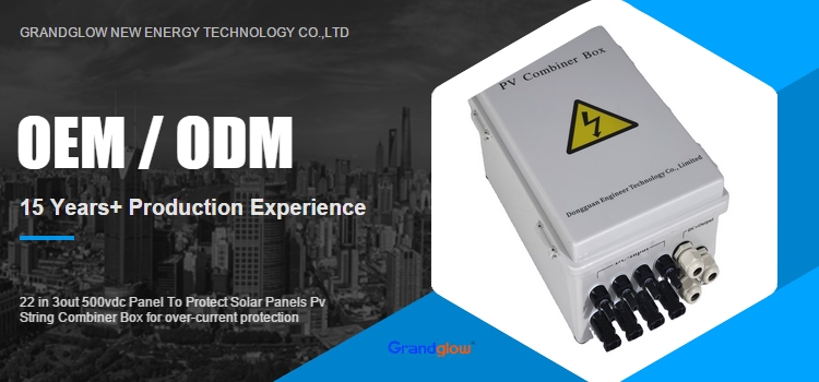 22 in 3out 500vdc Panel To Protect Solar Panels Pv String Combiner Box for over-current protection
