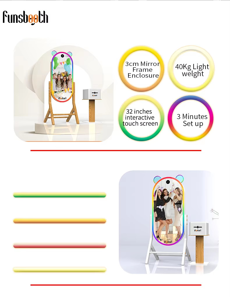 43 INCH Touch Screen HD Camera Selfie Mirror Photo Booth For Wedding And Party