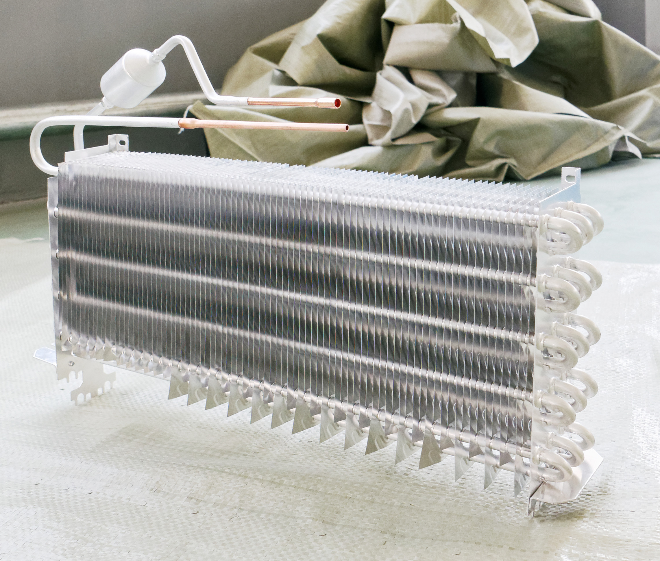 Home Appliance Refrigerator And Freezer Parts Finned Aluminum Evaporator