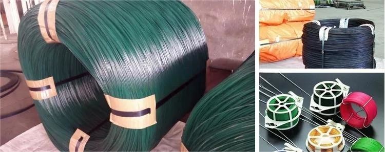 0.25lb Small Winding Machine Pvc Coated Iron Wire Coil For Supermarket